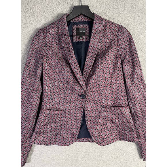 The Limited Women's XS Printed Blazer Geo Pattern Work Jacket Lined Career - Picture 4 of 9